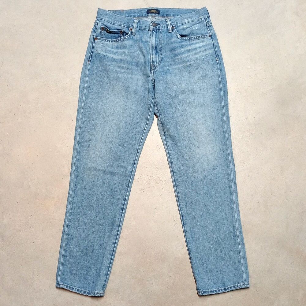 Polo Ralph Lauren Women’s Avery Boyfriend Distressed Jeans Size 26 (Fits 29x28)